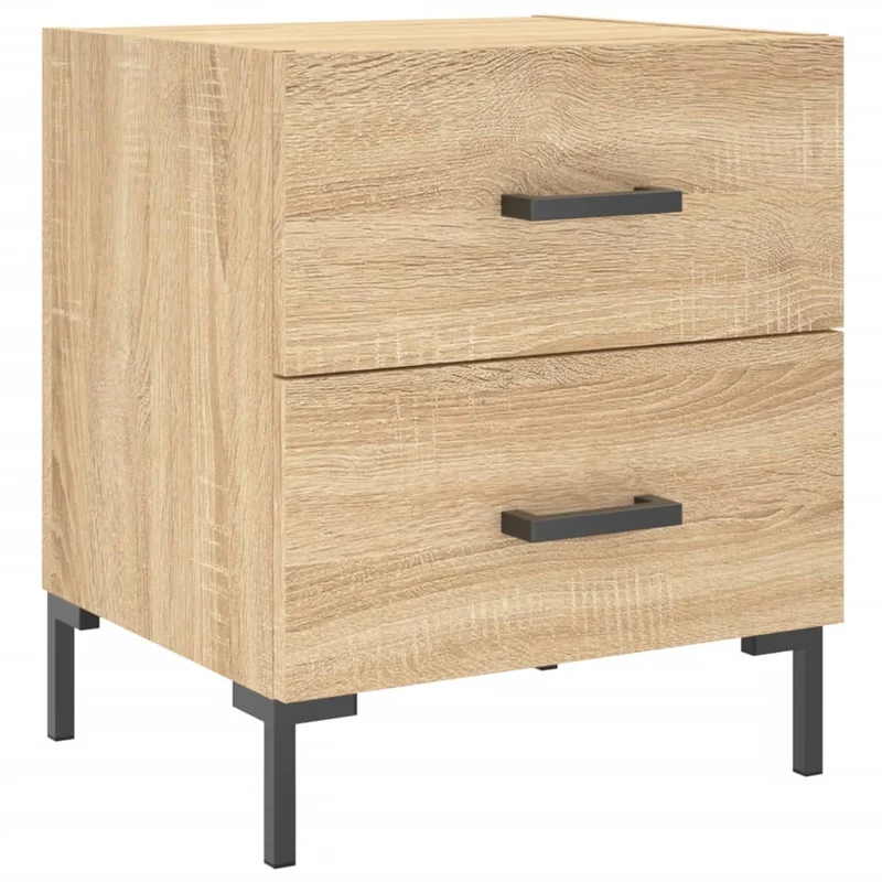 Tables de chevet 2 pcs chêne sonoma 40 x 35 x 47,5 cm brun DEC035235