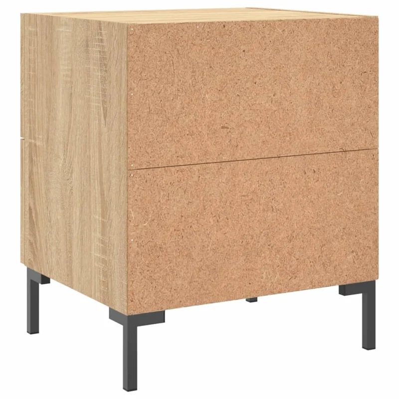 Tables de chevet 2 pcs chêne sonoma 40 x 35 x 47,5 cm brun DEC035235