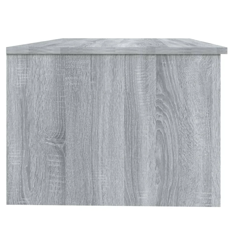 Table basse avec compartiment de rangement 102 x 50 x 36 cm bois d'ingénierie gris DEC039976