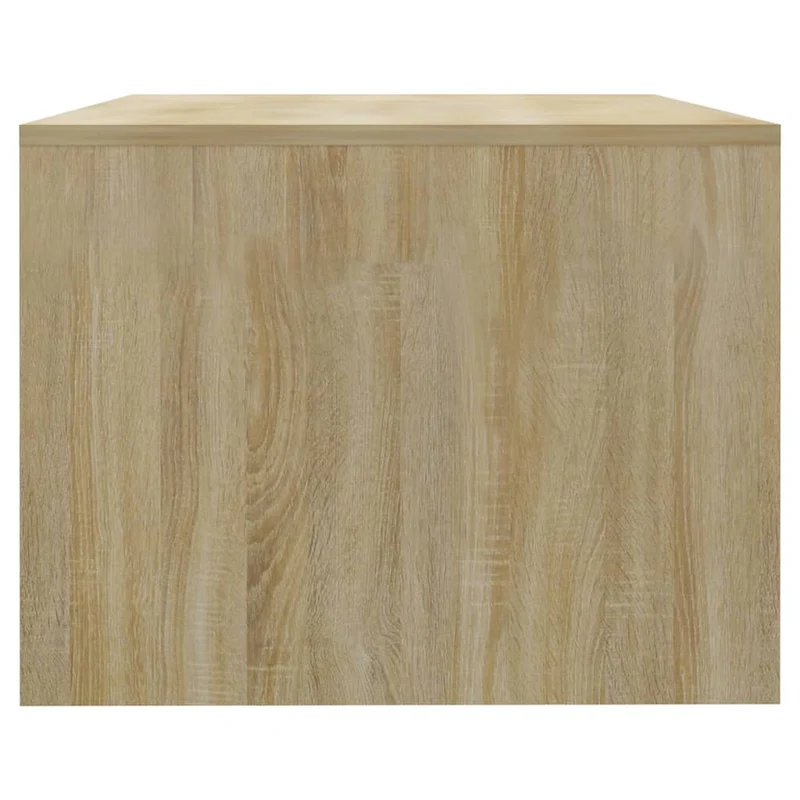 Table basse avec tiroirs design rustique 102 x 55 x 42 cm bois d'ingénierie couleur chêne DEC038915