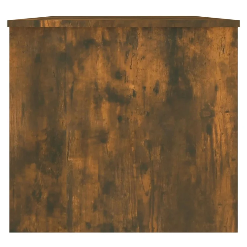 Table basse avec espace de rangement design rustique 102 x 50,5 x 46,5 cm bois d'ingénierie marron DEC038358