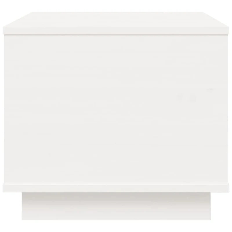 Table basse de salon avec dessus relevable design moderne 40 x 50 x 35 cm bois massif de pin blanc DEC037866