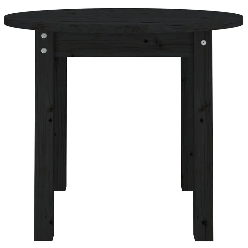 Table d'appoint design simple Ø 55 x 45 cm bois massif de pin noir DEC039901