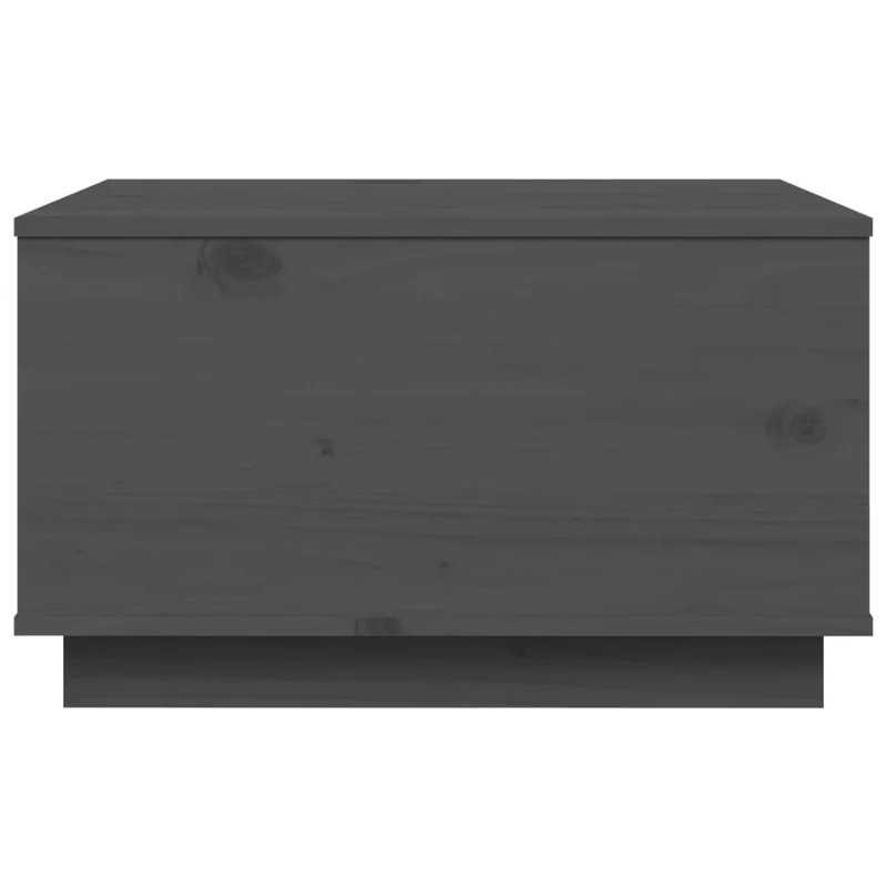 Table basse avec plateau relevable design rustique 60 x 50 x 35 cm bois massif de pin gris DEC039185