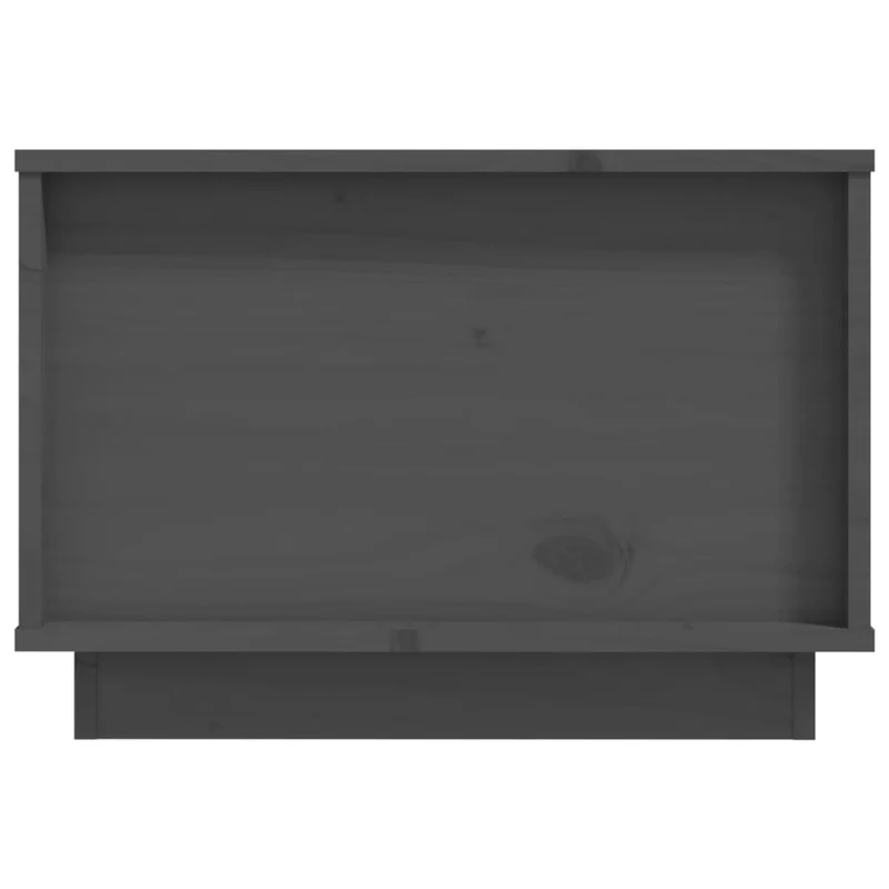 Table basse avec plateau relevable design rustique 60 x 50 x 35 cm bois massif de pin gris DEC039185