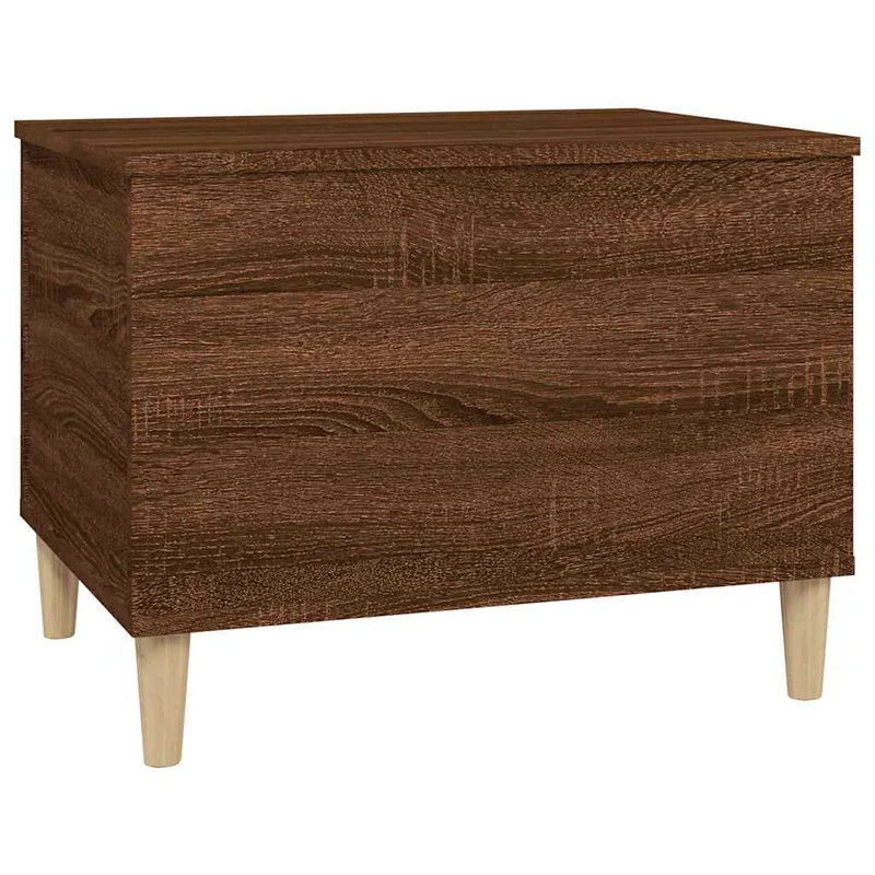 Table basse avec plateau relevable design rustique 60 x 44,5 x 45 cm bois d'ingénierie marron DEC038707