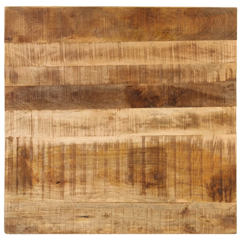 Table basse de salon design rustique 80 x 80 x 40 cm bois de manguier massif DEC037196