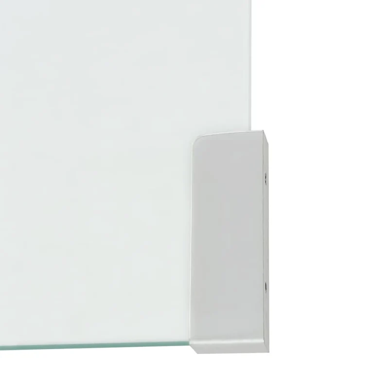 Table basse de salon design moderne 49,5 x 50 x 45 cm verre trempé transparent DEC037074