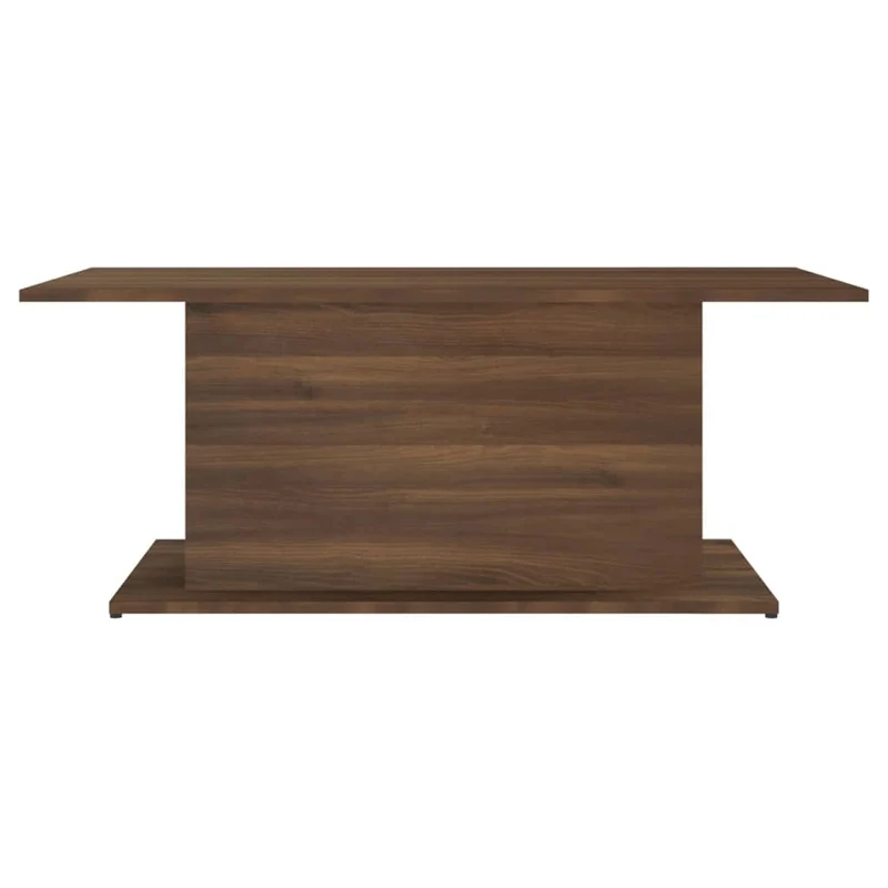 Table basse design rustique 102 x 55,5 x 40 cm bois d'ingénierie marron DEC038640