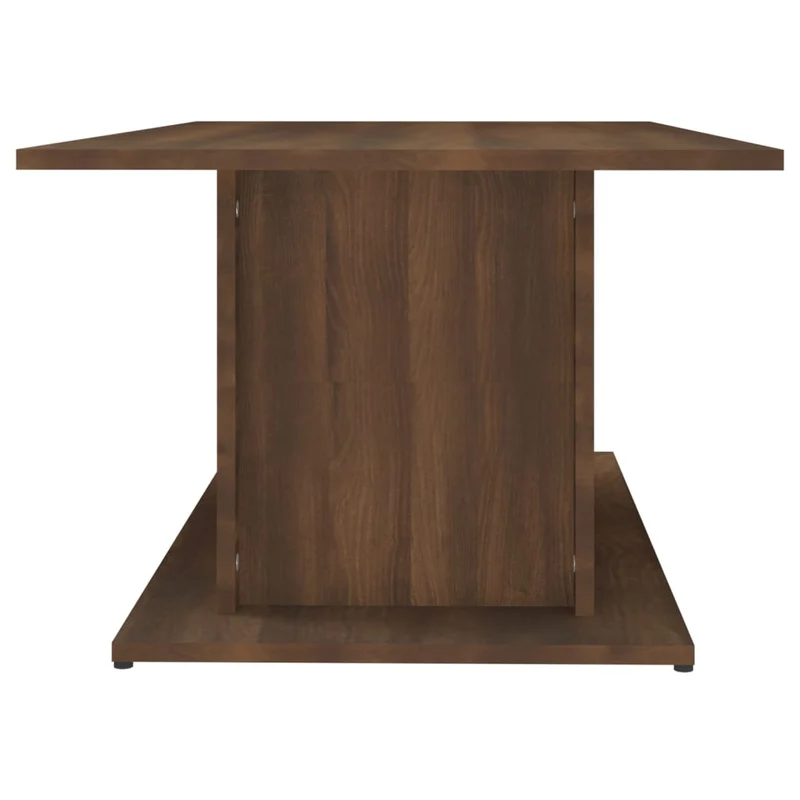 Table basse design rustique 102 x 55,5 x 40 cm bois d'ingénierie marron DEC038640