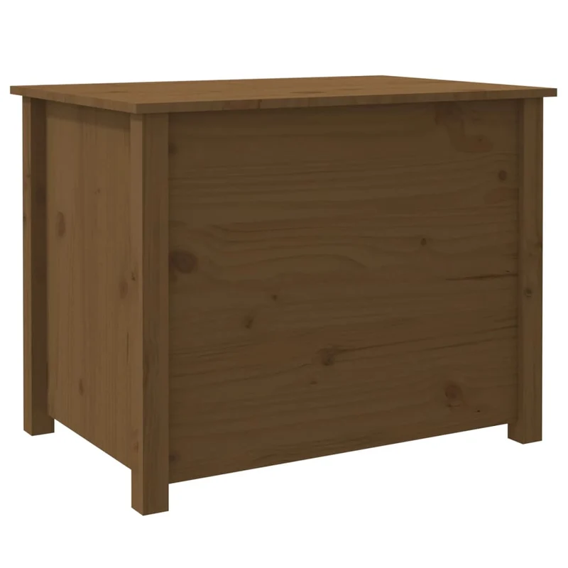 Table basse avec 4 compartiments design rustique moderne 71 x 49 x 55 cm bois massif de pin marron DEC039492