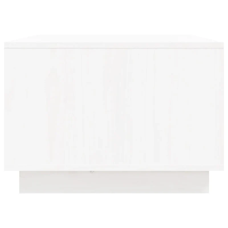 Table basse avec deux tiroirs design moderne 80 x 50 x 35 cm bois massif de pin blanc DEC037951