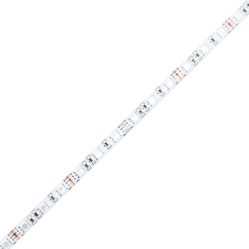 Table basse de salon design moderne avec LED 50 x 50 x 45 cm bois d'ingénierie et verre DEC037415