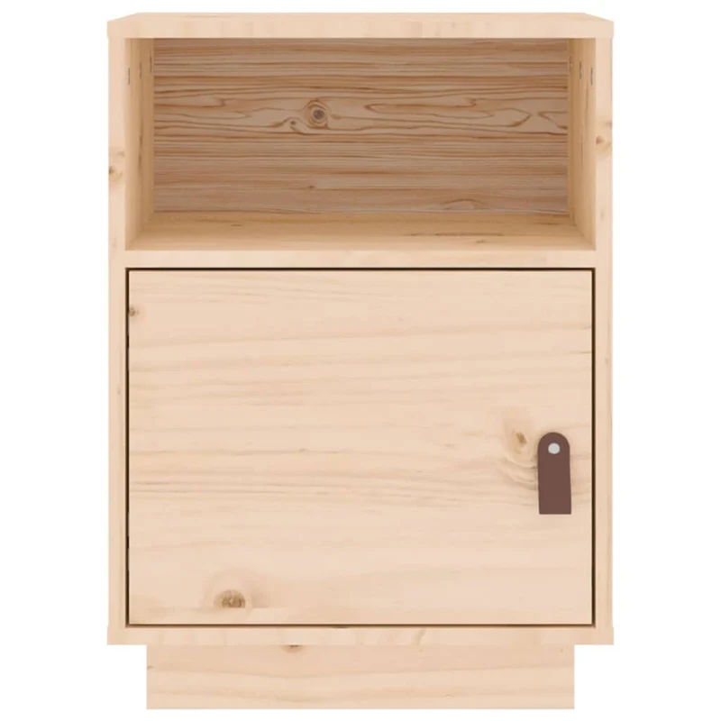 Tables de chevet 2 pcs 40 x 34 x 55 cm bois de pin massif brun DEC034806