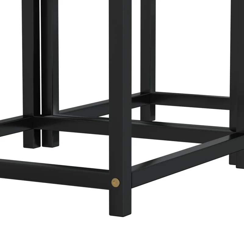 Lot de 2 tables d'appoint MDF et acier enduit de poudre DEC032743