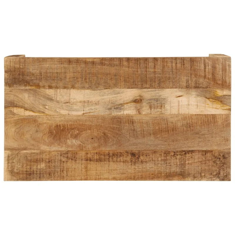 Table basse de salon design rustique 100 x 55 x 40 cm bois de manguier massif DEC036953