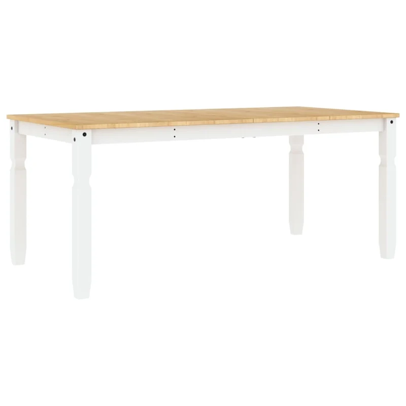 Table de salle à manger design moderne 180 x 90 x 75 cm bois massif de pin DEC036856