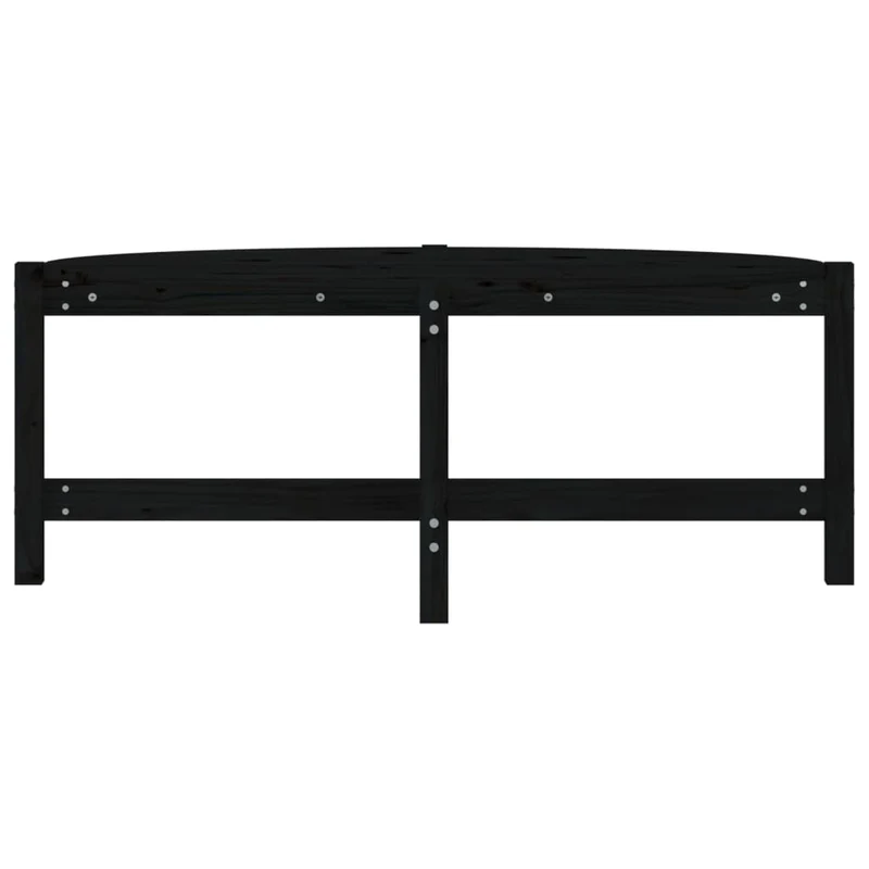Table basse style simple 118 x 63 x 45 cm bois massif de pin noir DEC039631