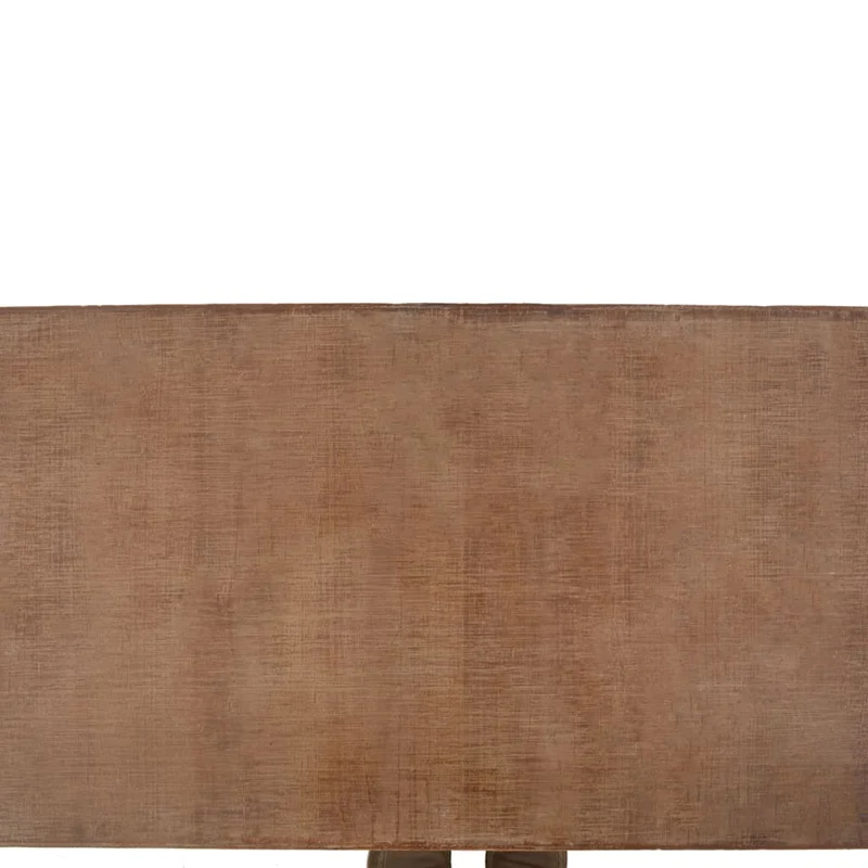 Table basse avec 3 compartiments design rustique 91 x 51 x 38 cm bois de sapin massif + MDF + acier DEC038262