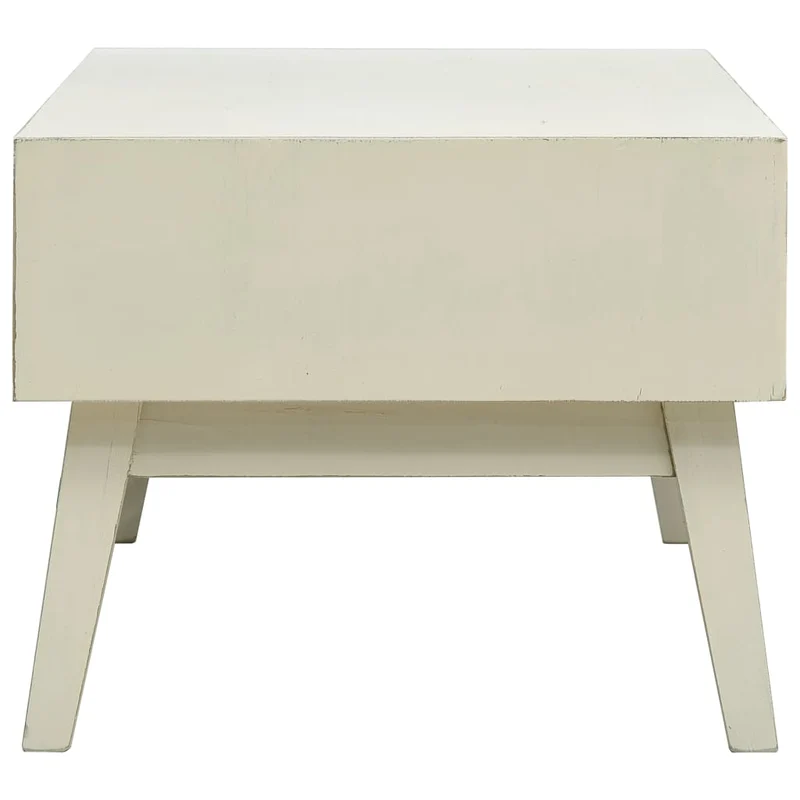 Table basse de salon design moderne avec 2 tiroirs sculpté 110 x 50 x 40 cm MDF gris DEC037318