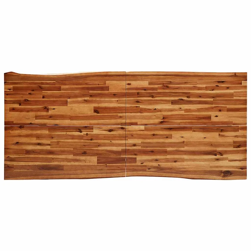Table de salle à manger design industriel 200 x 90 x 75 cm bois d'acacia et acier DEC036744