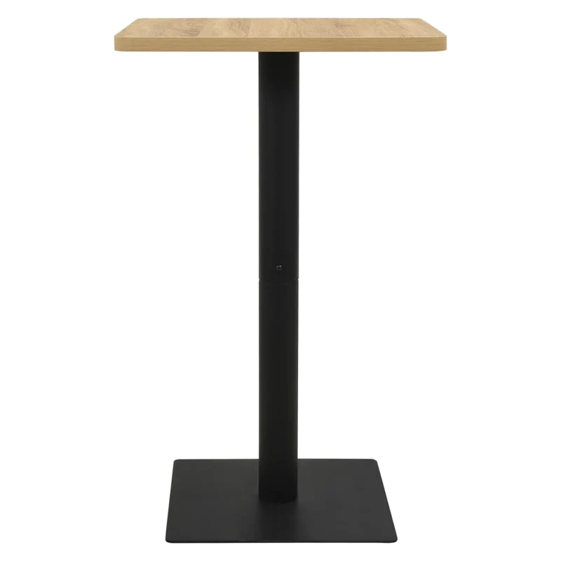 Table d'appoint auxiliaire table bistro 78,5 x 78,5 x 107 cm panneau de particules de mélamine et acier DEC036555