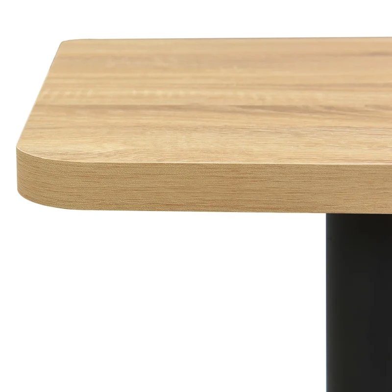 Table d'appoint auxiliaire table bistro 78,5 x 78,5 x 107 cm panneau de particules de mélamine et acier DEC036555