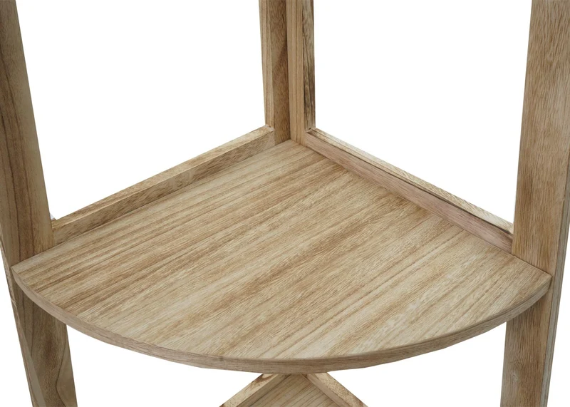 Étagère d'angle étagère de séjour 3 niveaux 80x37x37 cm MDF marron 04_0008635