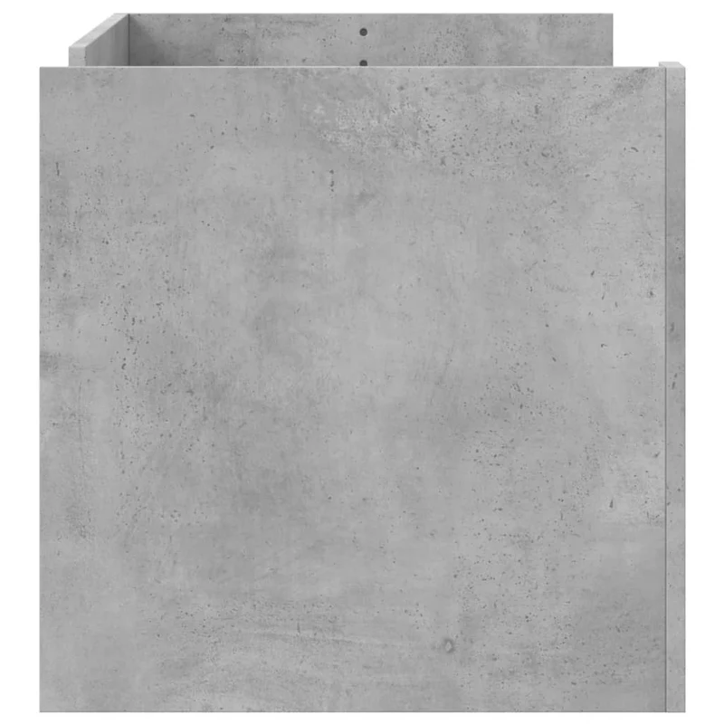 Table basse avec étagères design moderne 100 x 50 x 50 cm bois d'ingénierie gris DEC039238