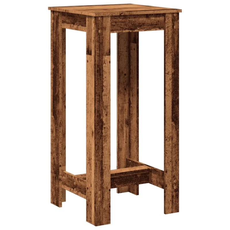 Table d’appoint multifonction 51 x 50 x 103,5 cm bois d'ingénierie couleur marron vieilli DEC036507