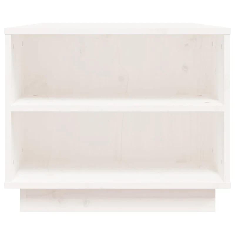 Table basse avec 6 compartiments design moderne 90 x 49 x 40,5 cm bois massif de pin blanc DEC037988