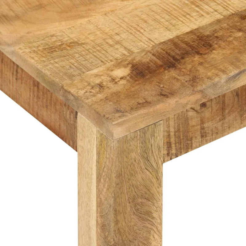 Table basse de salon design rustique 55 x 55 x 35 cm bois de manguier massif DEC037088