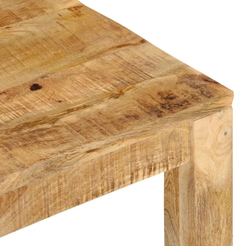 Table basse de salon design rustique 55 x 55 x 35 cm bois de manguier massif DEC037088