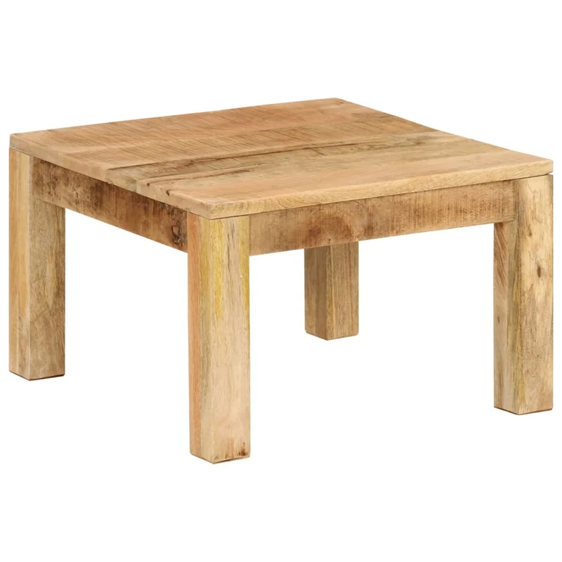 Table basse de salon design rustique 55 x 55 x 35 cm bois de manguier massif DEC037088