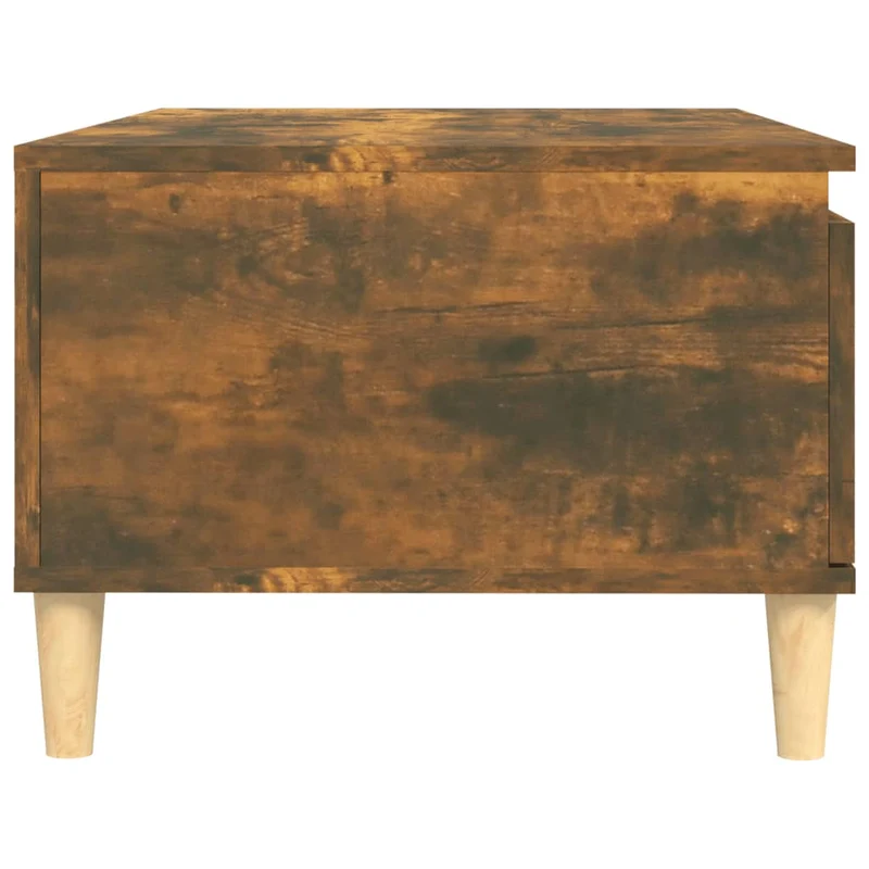Table basse avec tiroir design rustique 90 x 50 x 36,5 cm bois d'ingénierie marron DEC038528