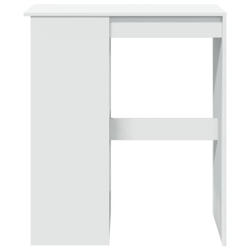Table d’appoint multifonction avec étagères 90 x 47,5 x 103,5 cm en bois d'ingénierie blanc DEC036357