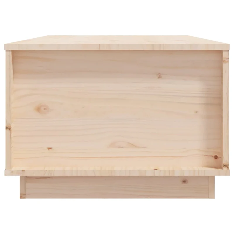 Table basse de salon avec dessus relevable design rustique 100 x 50 x 35 cm bois massif de pin DEC036926