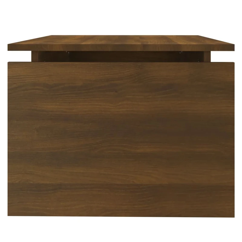 Table basse design rustique moderne 68 x 50 x 38 cm bois d'ingénierie marron DEC038730