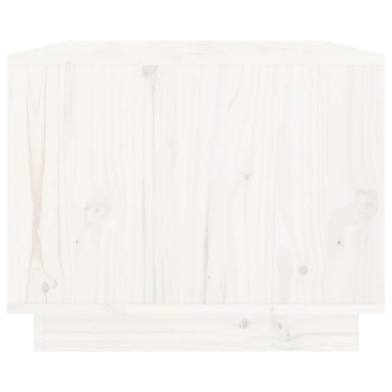 Table basse design moderne 80 x 50 x 40 cm bois massif de pin blanc DEC037956