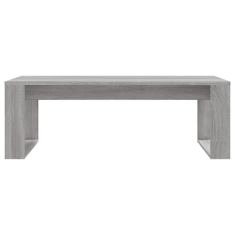 Table basse moderne minimaliste 102 x 50 x 35 cm bois d'ingénierie gris DEC039975