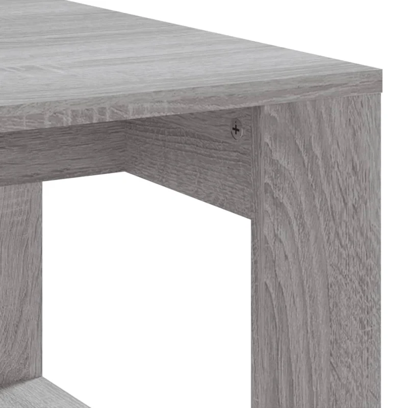 Table basse moderne minimaliste 102 x 50 x 35 cm bois d'ingénierie gris DEC039975