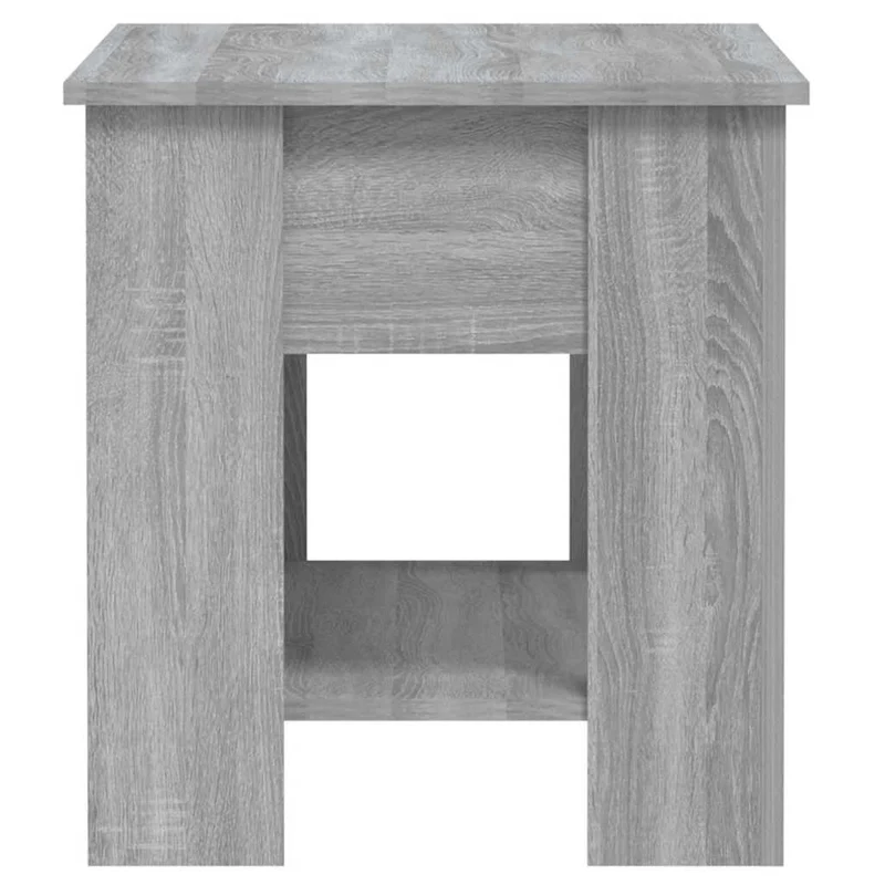 Table basse avec plateau relevable 101 x 49 x 52 cm bois d'ingénierie gris DEC039970