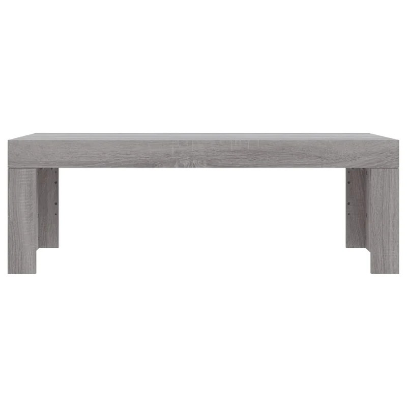 Table basse classique 102 x 50 x 36 cm bois d'ingénierie gris DEC039977