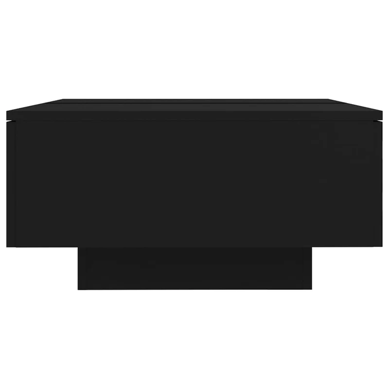 Table basse avec tiroirs design moderne et contemporaine 90 x 60 x 31 cm bois d’ingénierie noir DEC039855