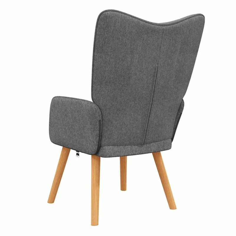 Fauteuil chaise de canapé design simple en tissu gris foncé DEC026687