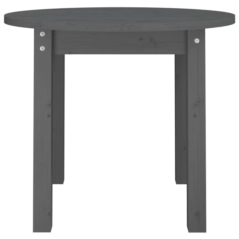 Table d'appoint chevet Ø 55 x 45 cm bois massif de pin gris DEC039418