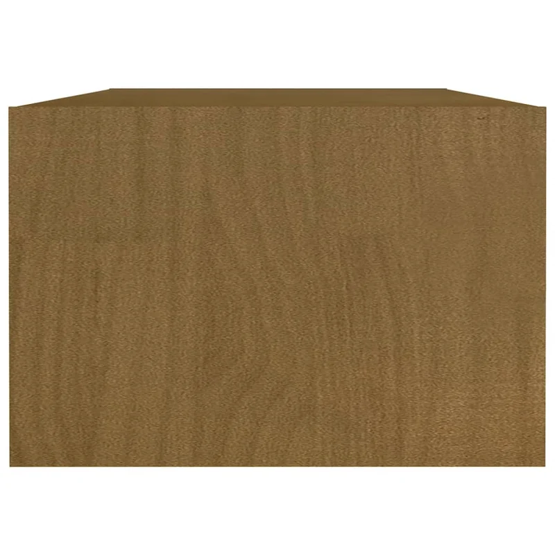 Table basse avec compartiments ouverts design intemporel 110 x 50 x 34 cm bois de pin massif marron DEC039466