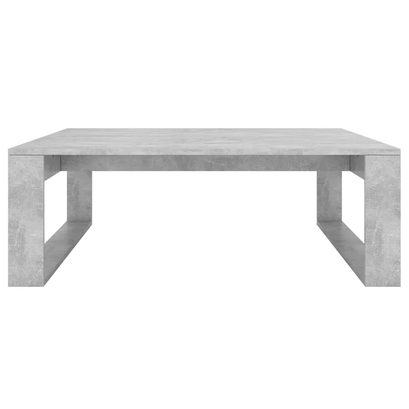 Table basse styyle intemporel 100 x 100 x 35 cm bois d'ingénierie gris DEC039223