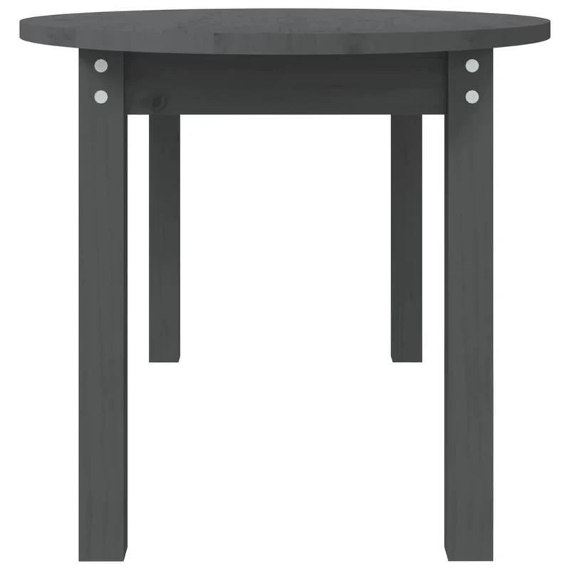 Table basse 110 x 55 x 45 cm bois massif de pin gris DEC039170