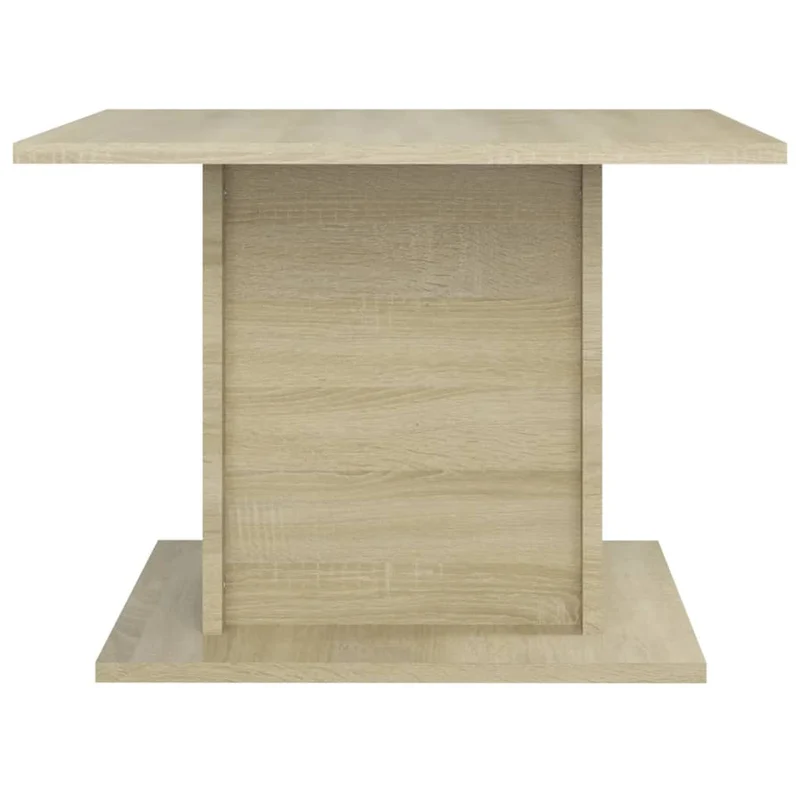 Table basse design intemporel 55,5 x 55,5 x 40 cm bois d'ingénierie couleur chêne DEC038960